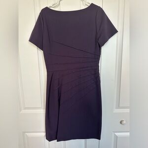 Catherine Malandrino Purple Ruched Sheath Dress